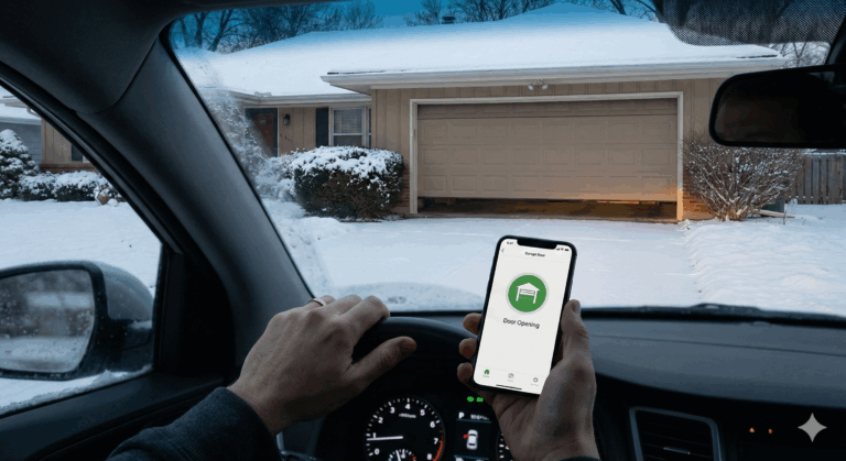 Smart garage door opener